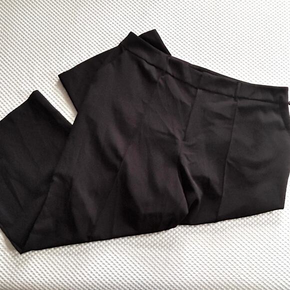 Ava & Viv Wide Leg Pants 24 Black NWT Trousers Minimalist Capsule - Picture 1 of 5